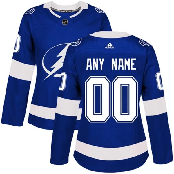 Damen Tampa Bay Lightning Trikot Benutzerdefinierte Blau Authentic